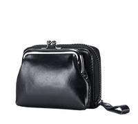 DFJOENVLDKHFE Portamonete for donne e uomini, tieni le tue monete organizzate con un comodo portamonete, perfetto for quando sei in giro(Black)