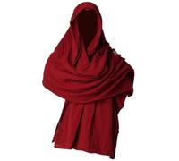 DFJOENVLDKHFE Sciarpa da Pirata Vintage, Cappuccio Medievale, Mantello, Cosplay di Halloween, Medioevo, Mantello con Spalla(Burgundy)