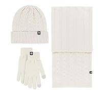 DFJOENVLDKHFE Set di Cappelli, Sciarpe e Guanti Invernali da Donna, Lavorati a Maglia, Comodi e Caldi, Accessori for Le Donne, Stile Freddo(Card White)