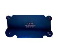 DFM - Raschietto curvo per armadietto, colore blu, made in USA (1 pezzo)