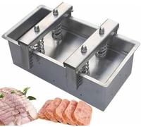 DFMRYUEWS Stampo for pressa for Carne in Acciaio Inossidabile 304 | Pressa for carne caricata a molla for pranzo fatto in casa a base di carne, prosciutto, formaggio di testa, mattoni