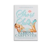 DFMY Sabrina Carpenter Album Short N 'SweetWall Art Canvas Poster musicale e film pittura decorativa per soggiorno camera da letto 20 x 30 cm, senza cornice, stile