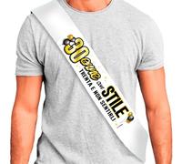 DFPRIME FASCIA 30 ANNI oro - Fascia Compleanno 30enne con STILE | TRENTA E NON SENTIRLI - Fascia Divertente e Scherzosa - Gadget Compleanno 30 Anni - Regalo Originale per Uomo e Donna