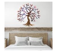 DFrywdgSEY Decorazioni da Parete per l'arredamento, Decorazione da Parete in Metallo Multicolore, arazzi, Decorazioni for la casa, for Alberi, Cartello in for(Purple,60 * 60cm)