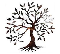 DFrywdgSEY Decorazioni da Parete per l'arredamento, Decorazione da Parete in Metallo Multicolore, arazzi, Decorazioni for la casa, for Alberi, Cartello in for(Grün,40 * 40cm)