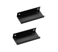 DFrywdgSEY Maniglia a scomparsa, Maniglie nascoste nere for armadio e credenza da cucina, 2 pezzi(Hole distance 96mm)