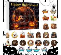 Dfstvup Conto Alla Rovescia Halloween | 24 Giorni Fantasma Con Messaggio Addobbo Avvento - Decorazioni Acriliche 2D per Interni Casa Albero Casa Stregata