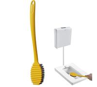Dfstvup Scrubber per WC, spazzola per la pulizia del bagno - Spazzola per la pulizia del WC con manico lungo | di senza vicolo cieco per pareti piastrellate, lavandini, vasca da bagno, lavabo