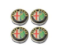 DFSYZGAK 4 Pezzi Auto Ruota Coprimozzi per Alfa Romeo Giulietta 159 146 156 Brera Fregi 60mm,Coprimozzo Copriruota Centrale Cappucci delle Valvole Tappi Centrali Cerchioni Pneumatici Accessori,C
