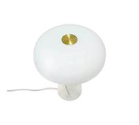 DFTP by Nordlux Lampada da tavolo Glossy, bianca, altezza 24 cm, marmo/vetro DFTP by Nordlux