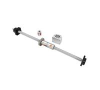 DFU2005 Vite a sfere 300 mm-1200 mm 1500 mm Blocco cuscinetto a doppia chiocciola a sfere FK15 FF15 + giunto(1075mm)