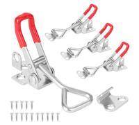 Dfuqanb 4 Pezzi Chiusura a Leva Regolabile in Metallo, Metallo Toggle Morsetto Regolabile, Chiusura a Leva, GH-4001 Toggle Morsetto, per scatole, mobile, cassetto, finestra della porta