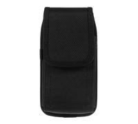DFV mobile - Custodia in nylon Oxford con passanti verticali e orizzontali compatibile con UMiDIGI G5 Mecha (2023) - Nero