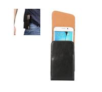 DFV mobile - Custodia verticale da cintura executive in pelle sintetica con clip girevole a 360 compatibile con Huawei Pura 80 Ultra (2025) - Nero