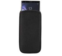 DFV mobile - Soft Pouch Case Neoprene Waterproof and Shockproof Sock Cover, Slim Carry Bag per PANASONIC KX-TU110 (2019) - Black