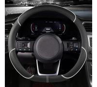DFVOOP Auto Coprivolante per Audi A1 allstreet 2022-2023 / A1 Sportback 2012-2023,Copertura di Volante Microfibra in Pelle Copristerzo Antiscivolo Accessori Interni,A-O