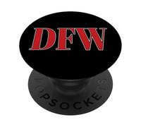 DFW Dallas Fort Worth, Texas, codice aeroportuale minimalista PopSockets PopGrip Adesivo
