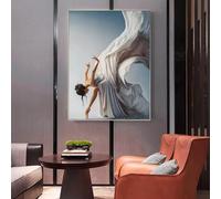 DFZEWKI Stampa su tela di ballerino di danza classica moderna, poster, figura, arte murale, immagini per sala da ballo, soggiorno, decorazione della casa, 40x50 cm (16x20 pollici) senza cornice