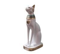DFZHiuat Ornamenti per gatti egiziani Statua in resina a forma di gatto statuetta per la casa ornamento per la camera da letto regali decorazione per la casa soggiorno studio ingresso arredamento