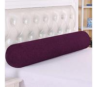 DG Catiee Cuscino cilindrico rotondo per testiera, supporto per collo, morbido e confortevole, cuscino lombare per divano, letto, con chiusura dello spazio (20 x 70 cm, viola)