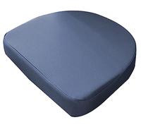 DG Catiee Cuscino per sedia impermeabile, a forma di U, 40/45/48 cm, cuscino spesso per sedia da esterno, per casa, cucina, ufficio, giardino (45 x 45 x 3 cm, blu navy)