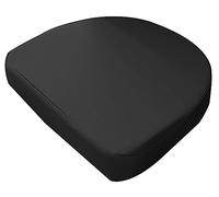 DG Catiee Cuscino per sedia impermeabile, a forma di U, 40/45/48 cm, cuscino spesso per sedia da esterno, per casa, cucina, ufficio, giardino (45 x 45 x 3 cm, nero)