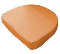 DG Catiee Cuscino per sedia impermeabile, a forma di U, 40/45/48 cm, cuscino spesso per sedia da esterno, per casa, cucina, ufficio, giardino (48 x 48 x 8 cm, arancione)