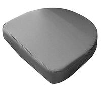DG Catiee Cuscino per sedia impermeabile, a forma di U, 40/45/48 cm, cuscino spesso per sedia da esterno, per casa, cucina, ufficio, giardino (45 x 45 x 8 cm, grigio)