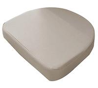 DG Catiee Cuscino per sedia impermeabile, a forma di U, 40/45/48 cm, cuscino spesso per sedia da esterno, per casa, cucina, ufficio, giardino (48 x 48 x 8 cm, beige A)