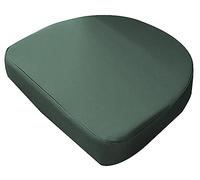 DG Catiee Cuscino per sedia impermeabile, a forma di U, 40/45/48 cm, cuscino spesso per sedia da esterno, per casa, cucina, ufficio, giardino (40 x 40 x 5 cm, verde scuro)