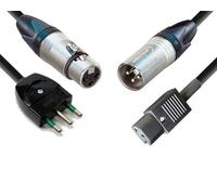 DG Systems - Cavo audio + alimentazione, connettori XLR Neutrik, Spina 16A + VDE