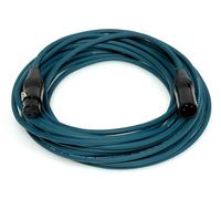 DG Systems - Cavo dmx XLR 3 poli per controllo luci, cavo blu - Made in Italy