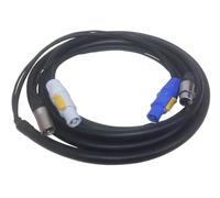 DG Systems - Cavo ibrido DMX via XLR 3P + Alimentazione PowerCon, connettori Neutrik - Made in Italy (10 mt)