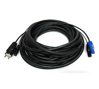 DG Systems - Cavo ibrido phono-rete per casse attive con Schuko e Powercon - Made in Italy (15 mt)