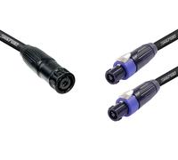 DG Systems - Fan-In Spider Speakon NLT8M a 2 NLT4F, cavi 4x2.5 Made in Italy