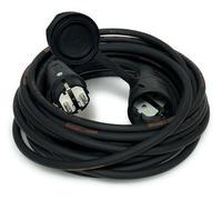 DG Systems - Prolunga Schuko, connettori in gomma e cavo ultraflessibile Titanex 3x1.5 - Made in Italy (10 mt)