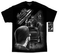 DGA David Gonzales Art Fresh Cut Ace Of Fades Barber Rockabilly Tatuaggi T Shirt