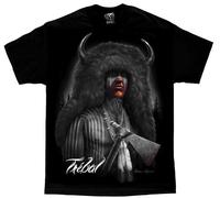 Dga David Gonzales Art Tribale Nativo Indiano D'America Tatuaggio Urban Camicia