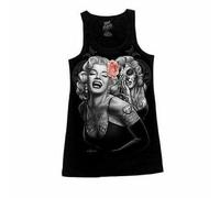 Dga David Gonzales Sorriso Ora Marilyn Monroe Tattoo Rockabilly Juniors Tank Top