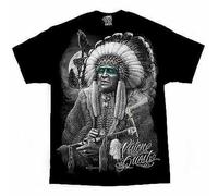 Dga David Gonzalez Art Visione Quest Nativi Americani Tattoo Urban Uomo Camicia