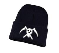 DGACVBMO So-UL Eat-er Cappellino Uomo Invernale, Berretto con Stampa di Anime in Maglia, Berretto da Sci per Adulti, Adolescenti e Bambini, Sportivi(Black11)