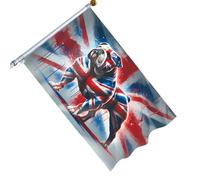 Dgayaeic Bandiera da giardino, 1,5 x 0,9 m, tradizionale, resistente allo sbiadimento, a tema bulldog, bandiera da giardino per esterni, per prato, portico, passerella, eventi di gruppo, patio