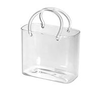 Dgayaeic Borsetta Bicchiere, Decorazione Elegante, Grande Capacità 770ml, Borsetta in per Bevande, Vaso Decorativo per Pesci, Design Adorabile Borsa Tote, per Succhi di Frutta, Tè, Fiori