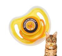Dgayaeic Ciuccio per cani di piccola taglia, ciuccio da masticare per cuccioli, giocattolo per dentizione in silicone, soluzioni per alleviare i denti per gatti e cani di piccola taglia in viaggio