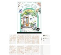 Dgayaeic Libro Per Acquerelli | 120ml Przenośny Wodoodporny - Spray Czyszczący Odmgławiacz Do Szyb Samochodowych - Per Bambini Artisti Casa Scuola Viaggio Ufficio Meditazione Natale Compleanno