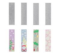 Dgayaeic Per Segnalibri per Resina Epossidica - 4 Pezzi Artistici Segnalibri Natale in Silicone | Decorazioni Casa Antiaderenti per Mensola Finestra Porta - per Scuola Biblioteca Ufficio Studio Aula