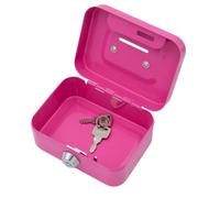 Dgayaeic Piccola cassetta di sicurezza per soldi - Mini cassetta di sicurezza con serratura a chiave, cassaforte, banca dei soldi | Banca di monete in metallo portatile robusta per la raccolta di