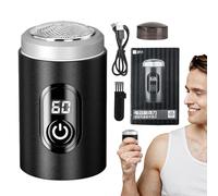 Dgayaeic Rasoio da uomo bagnato e asciutto, resistente all'acqua, mini rasoio per contouring senza angoli morti, per campeggio, viaggi aerei, uffici, auto, viaggi d'affari