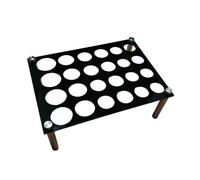 Dgayaeic Supporto per I Pezzi degli Scacchi per La Resina | Adattamento Preciso A Gambe | Porta Stampo in Silicone Metallico per Pezzi degli Scacchi con 24 Fori - per Casa Studio Principianti Ragazzi