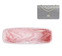 DGAZ Borsa Organizzatore in Seta, Interno Borsa per Chanel 2.55, Inserto Organizzatore Leggero per Borse Donna (Rosa, Small 24)